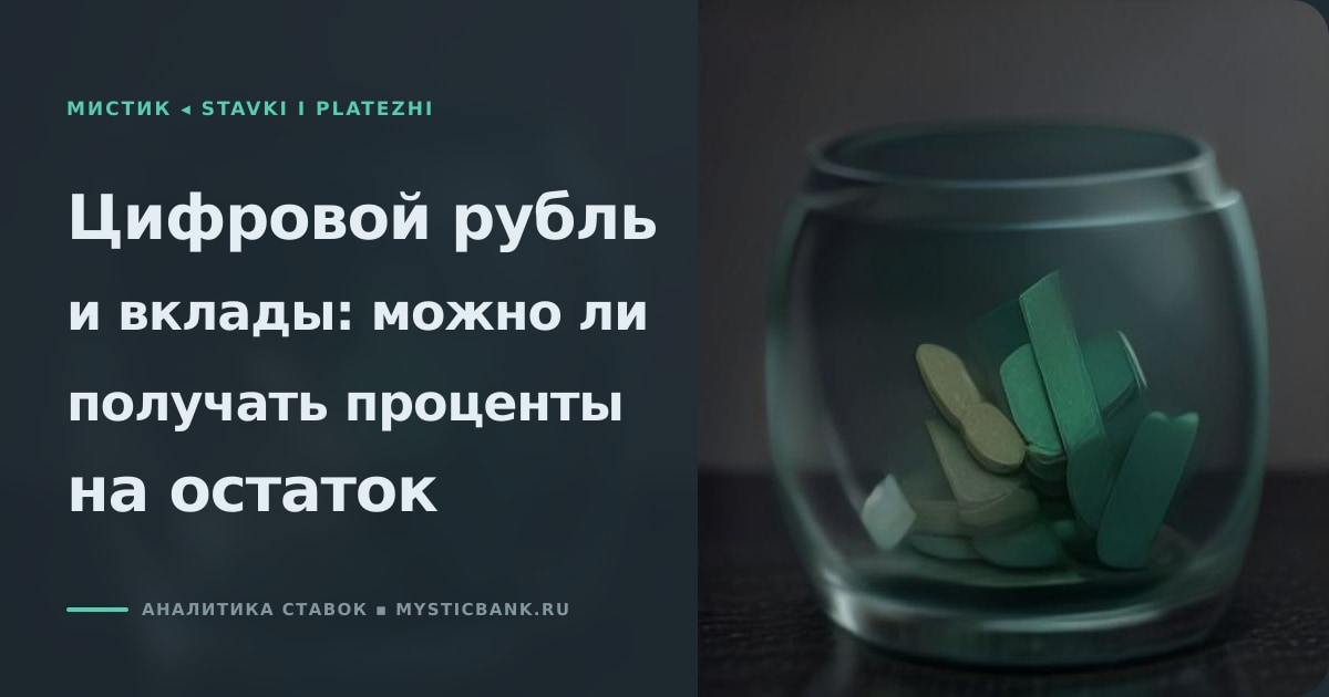 Иллюстрация к статье «Цифровой рубль и вклады: можно ли получать проценты на остат»