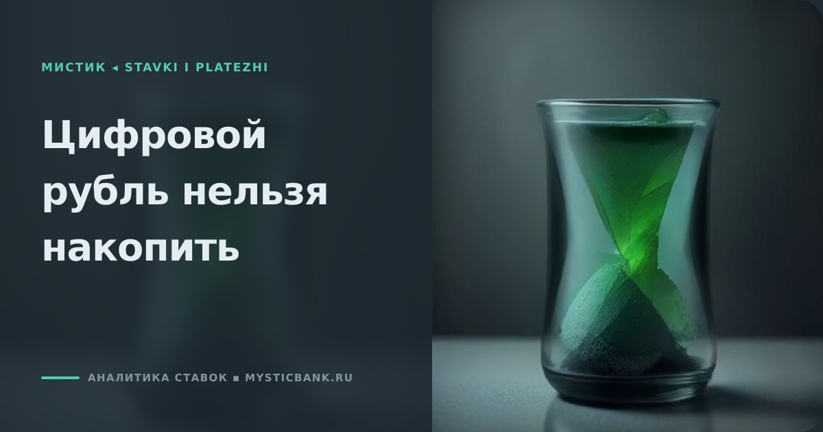 Иллюстрация к статье «Цифровой рубль: почему на нём нельзя копить»