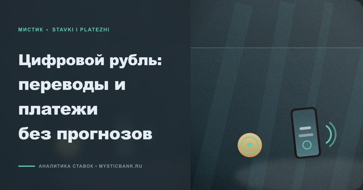 Иллюстрация к статье «Цифровой рубль: переводы и платежи без прогнозов»
