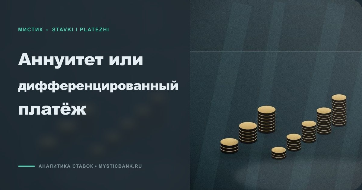 Иллюстрация к статье «Аннуитет или дифференцированный платёж»