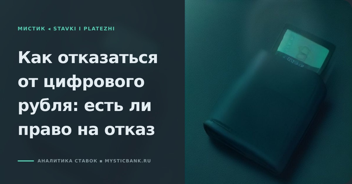 Иллюстрация к статье «Как отказаться от цифрового рубля: есть ли такая возможность»