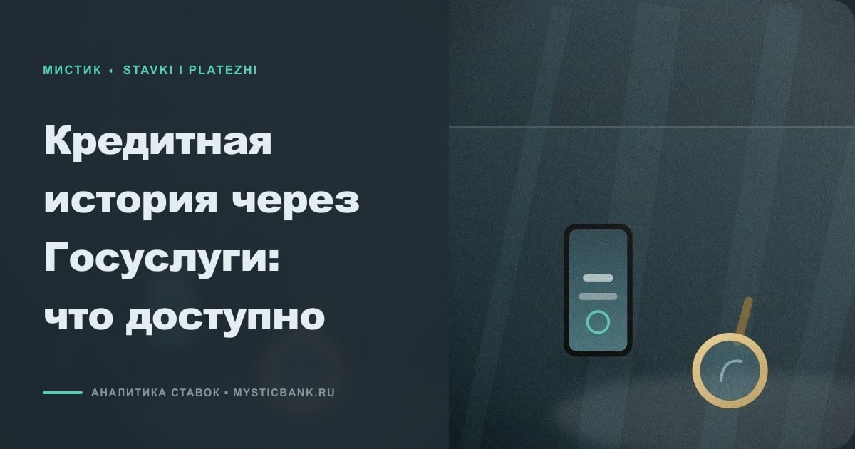 Иллюстрация к статье «Кредитная история через Госуслуги: что доступно»