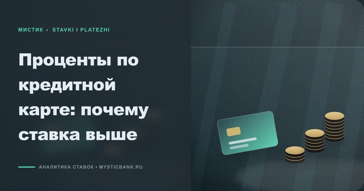 Иллюстрация к статье «Проценты по кредитной карте: почему ставка выше»