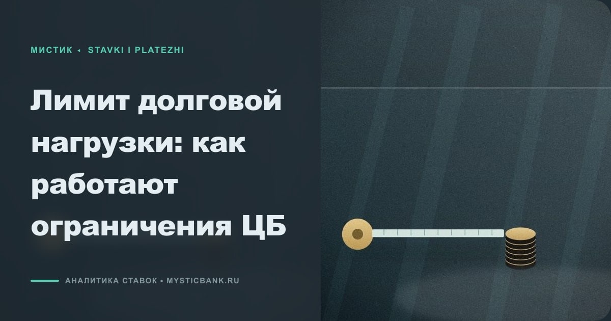 Иллюстрация к статье «Лимит долговой нагрузки: как работают ограничения ЦБ»