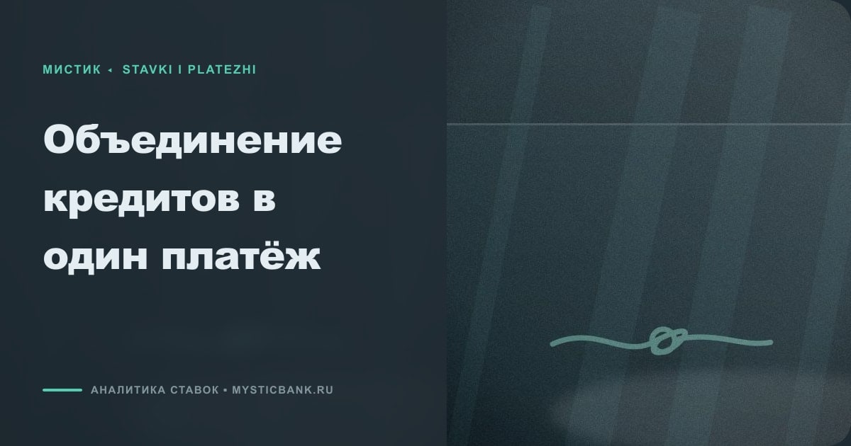Иллюстрация к статье «Объединение кредитов в один платёж»