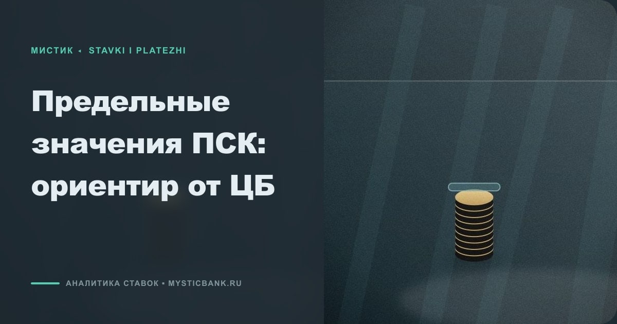 Иллюстрация к статье «Предельные значения ПСК: ориентир от ЦБ»